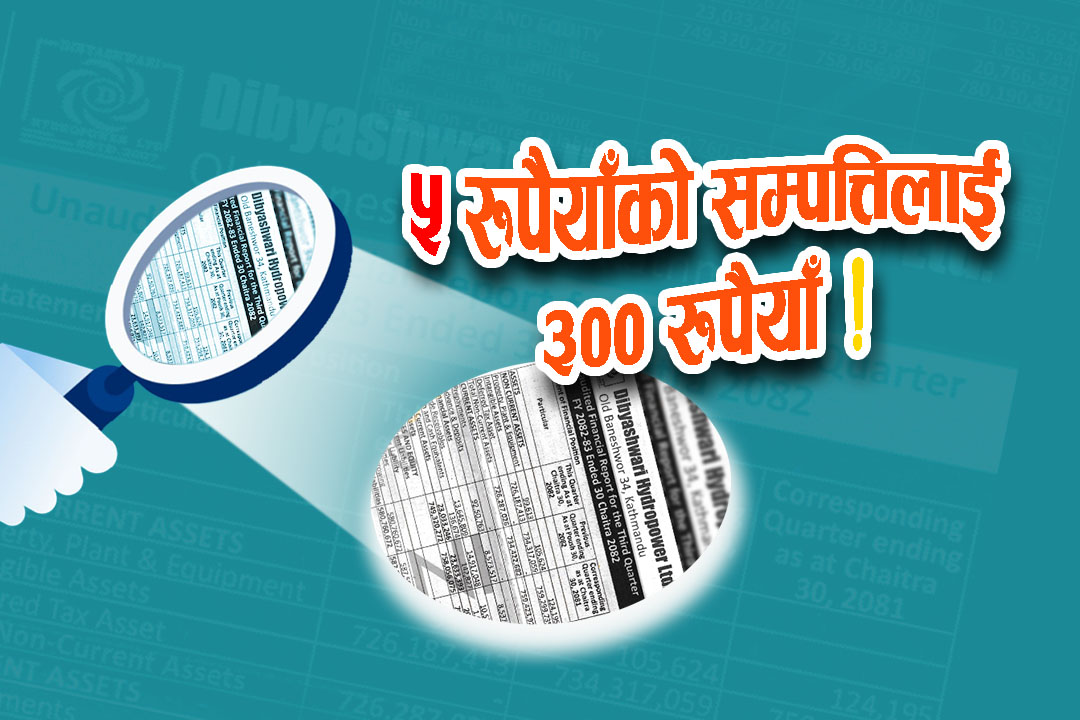 दिब्येश्वरीको नाफा र घाटाको लुकामारी कुनै चमत्कार होइन, ५ रुपैयाँको सम्पत्तिलाई ३०० रुपैयाँ तिर्नुअघि यी तथ्यहरू हेर्नुहोस्